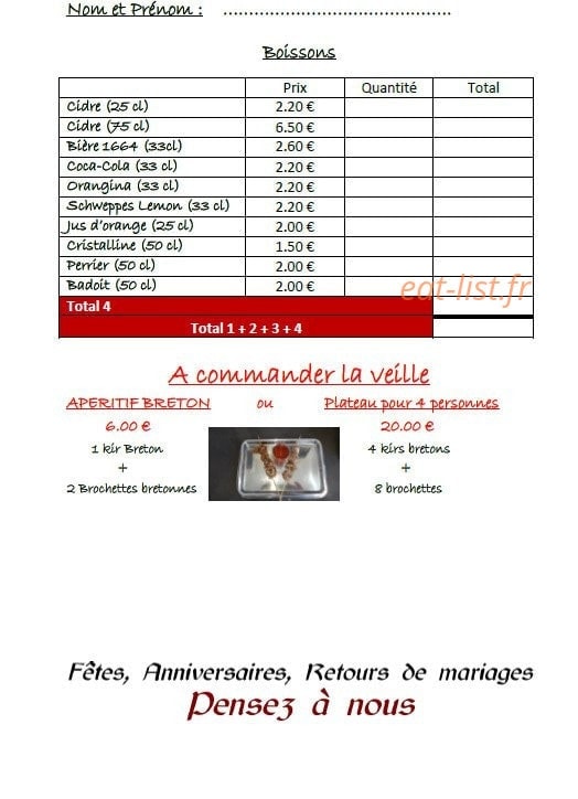 Le Détour Breton — carte page 4