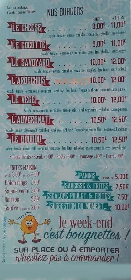 Le dou'dwich — carte page 2