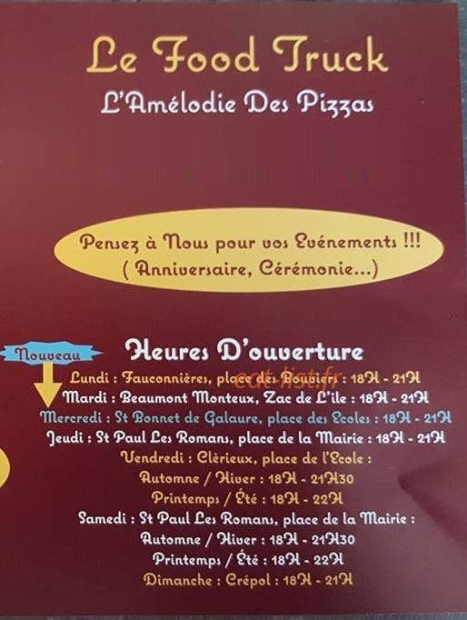 Le Food Truck — carte page 1