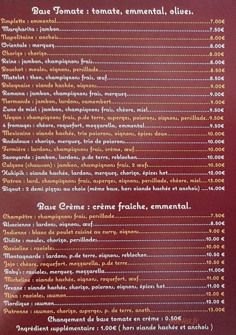 Le Food Truck — carte page 2
