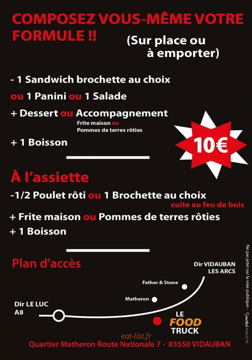 Le food truck — carte page 4