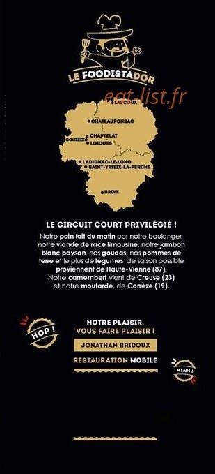 Le Foodistador — carte page 6