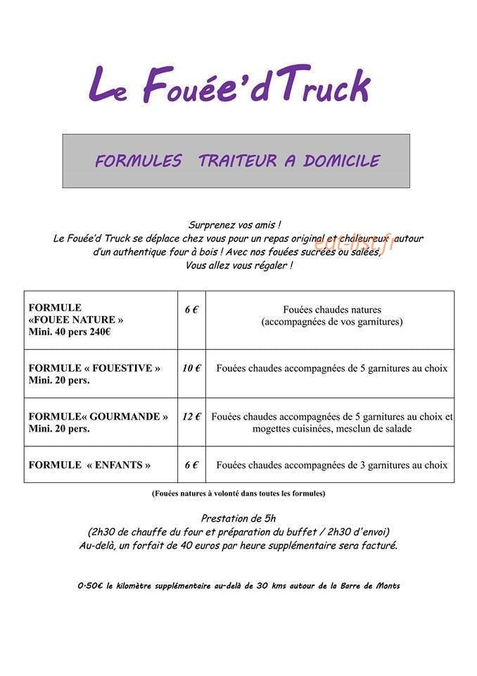 Le fouée'd truck — carte page 1