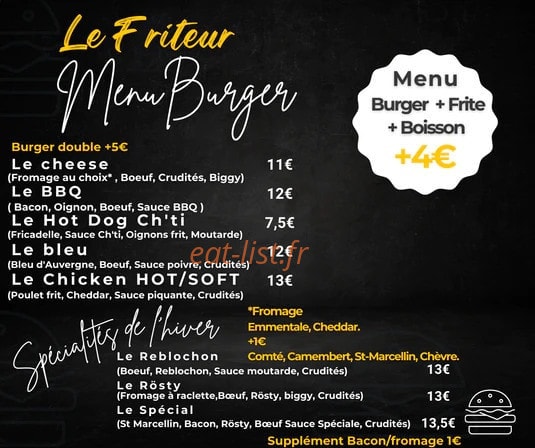 Le Friteur — carte page 1