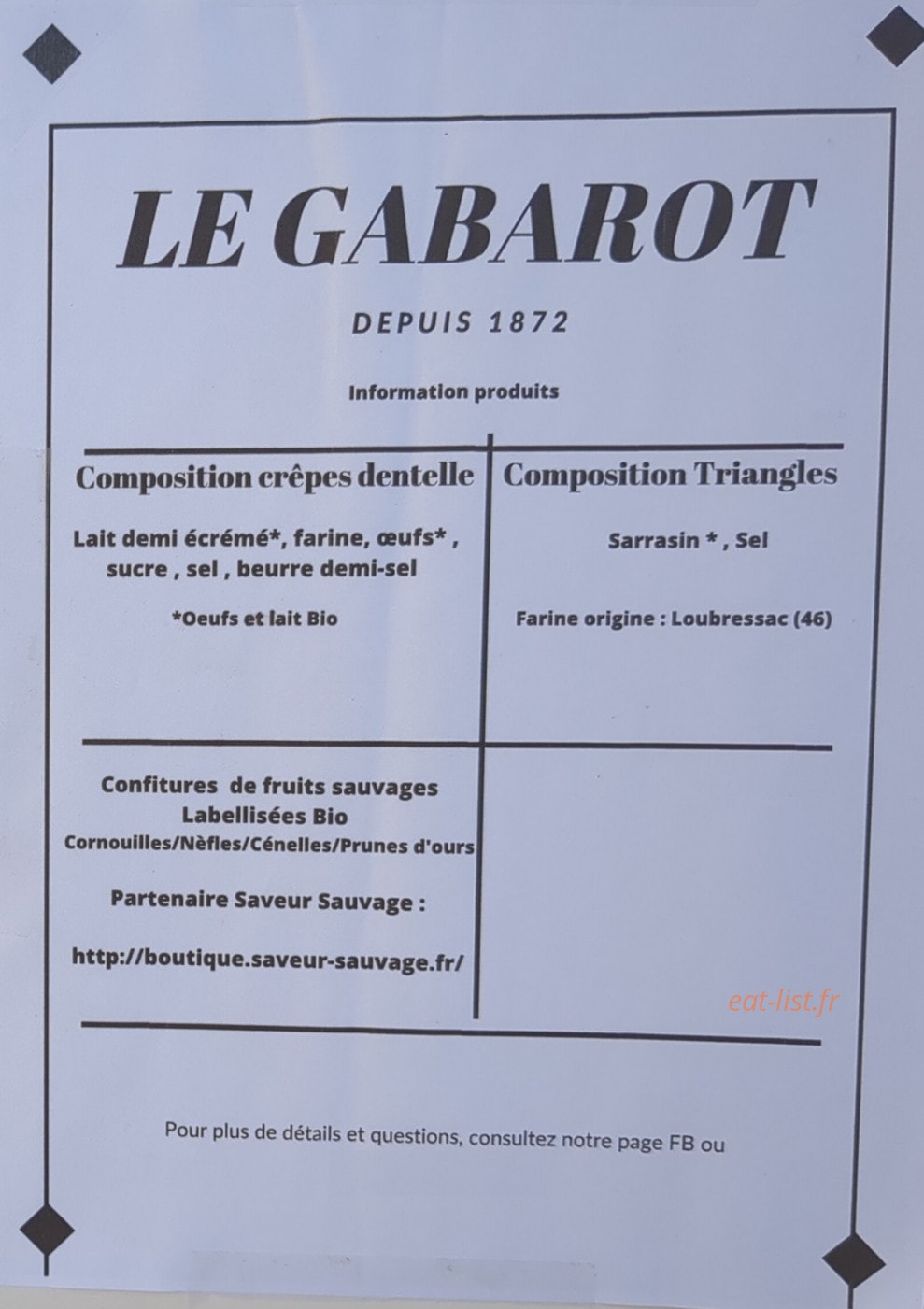 Le Gabarot — carte page 2