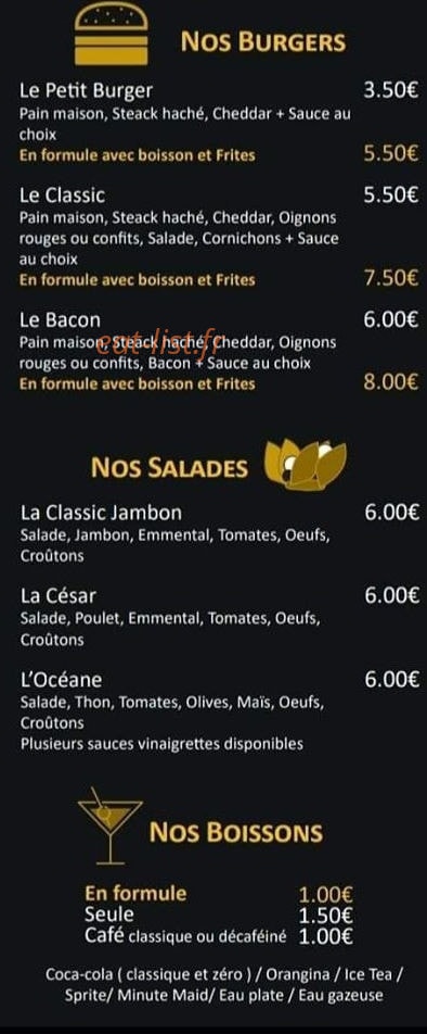 Le gold'n — carte page 2