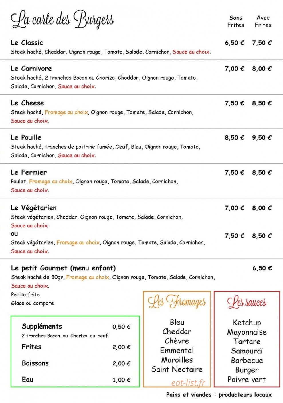 Le Gourmet — carte page 2