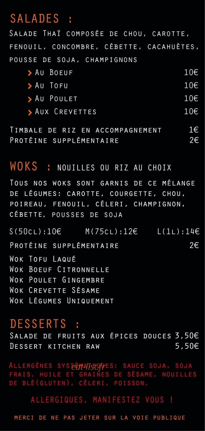 Le Goût Pile — carte page 2