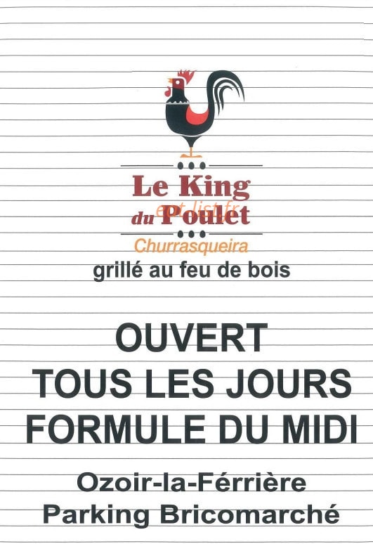 Le King Du Poulet — carte page 1