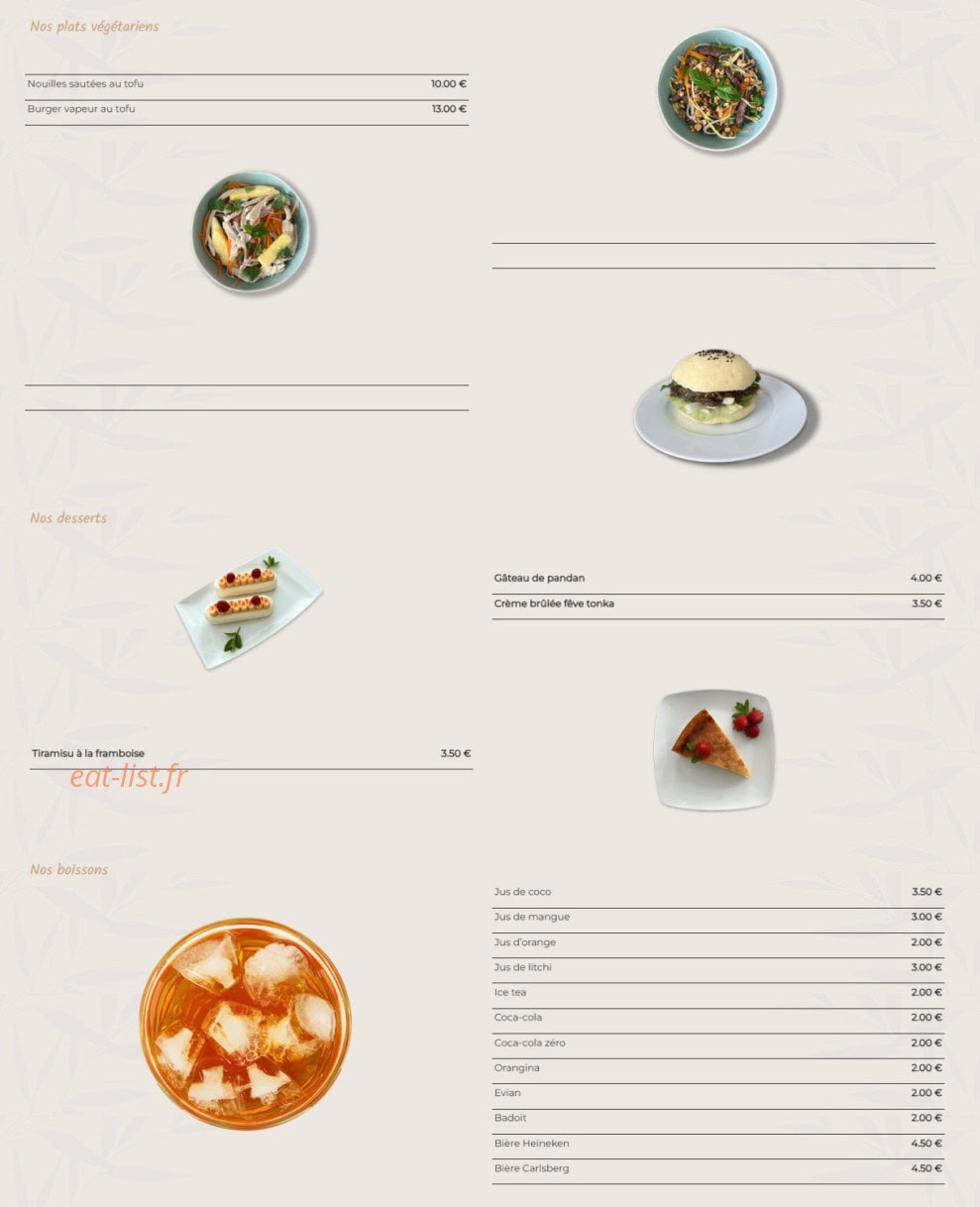 Le Little Bao — carte page 2