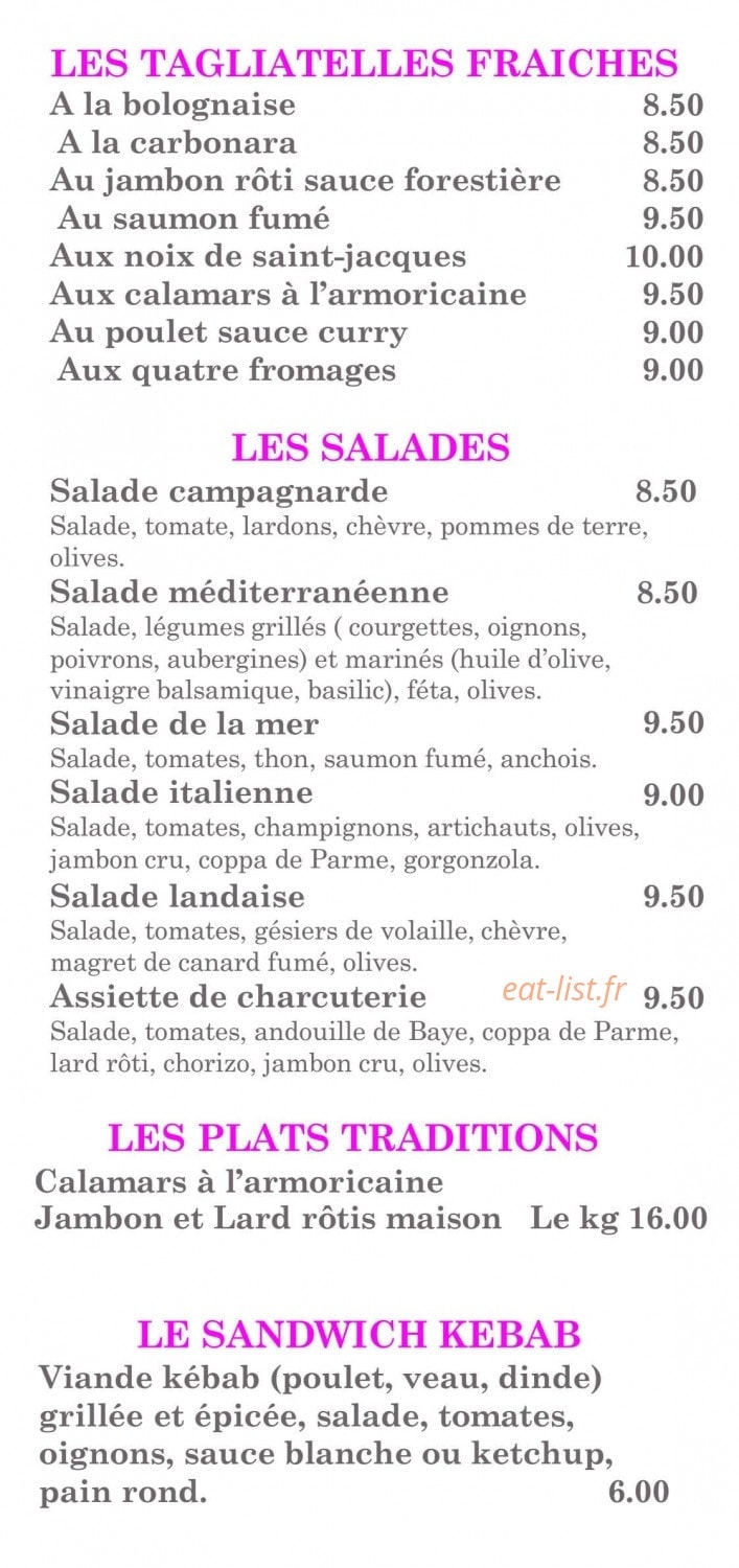 Le Marchelino — carte page 4