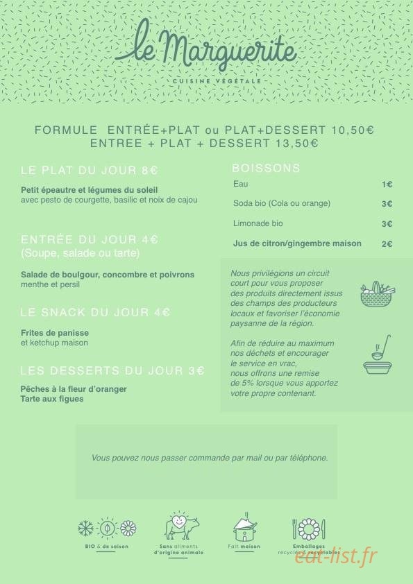 Le Marguerite — carte page 1