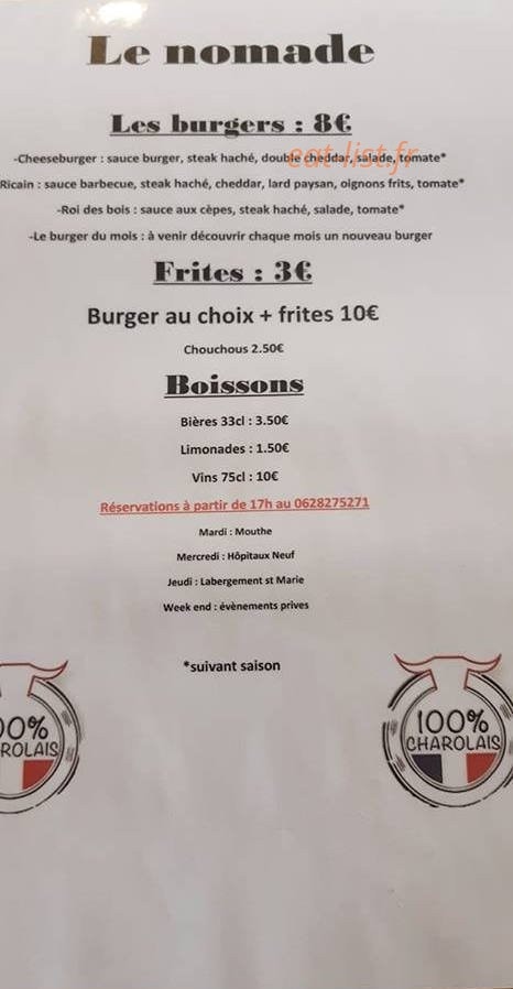 Le Nomade — carte page 1