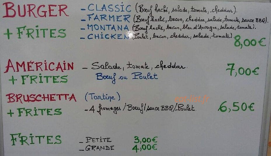 Le P'tit Casse Croute — carte page 1