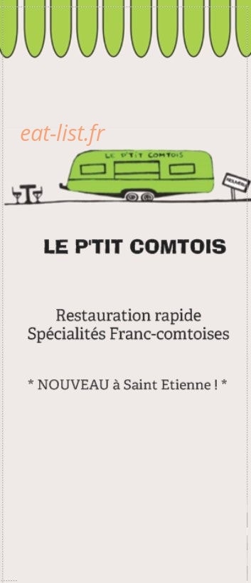 Le P'tit Comtois — carte page 1
