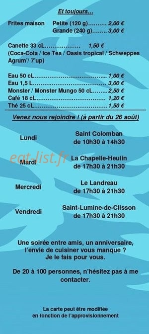 Le P'tit Koala — carte page 2