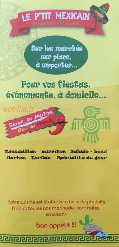 Le p'tit mexicain — carte page 1