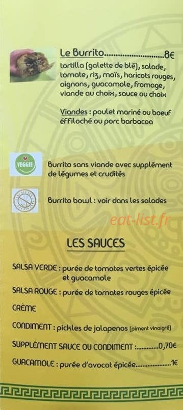 Le p'tit mexicain — carte page 4