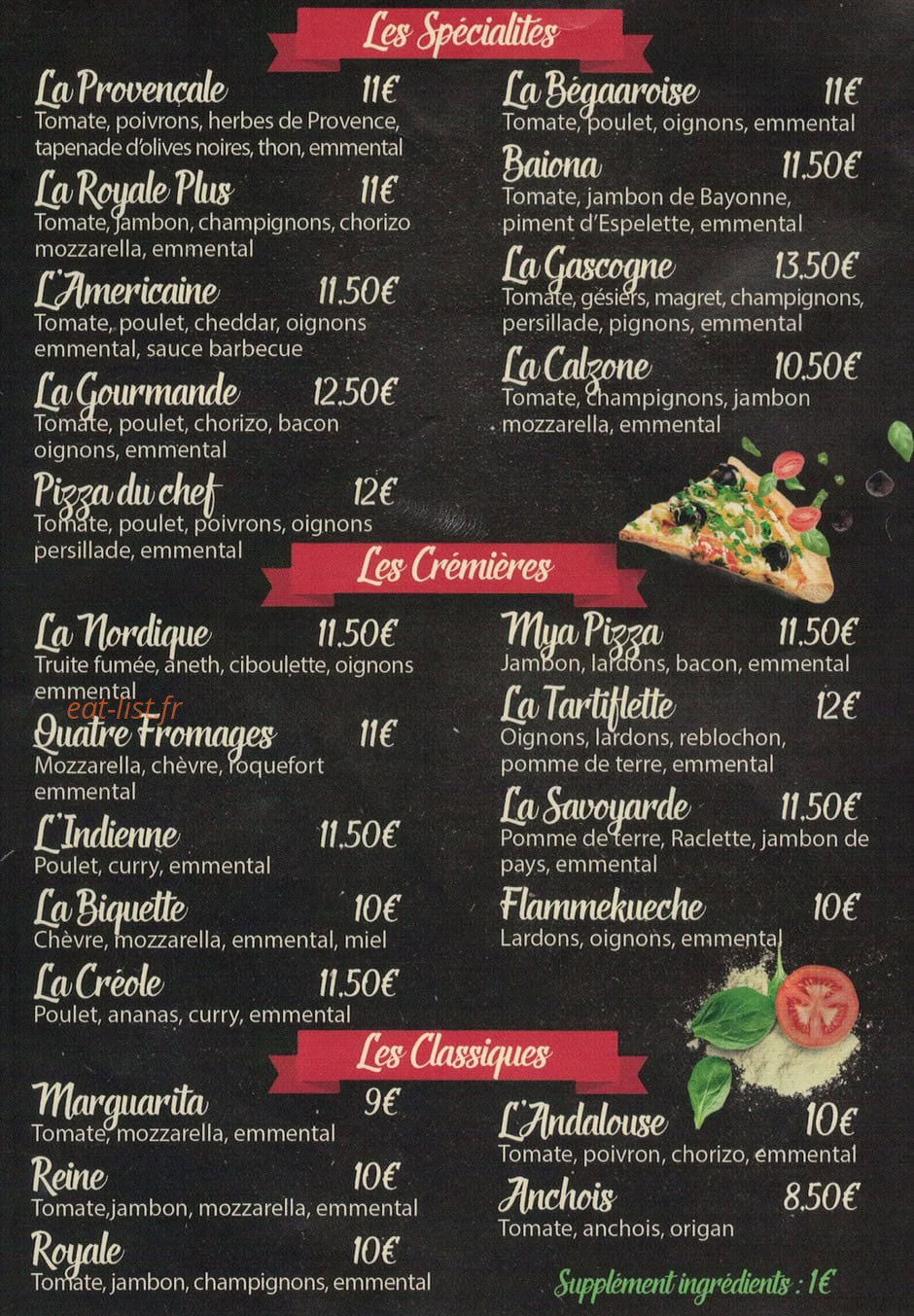Le p'tit Provençal — carte page 1