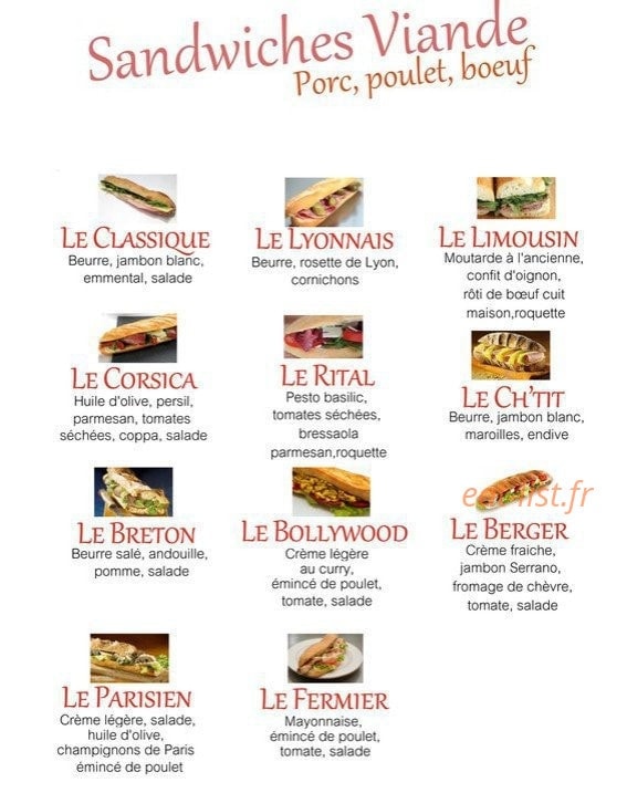 Le P'tit Snack mf — carte page 1