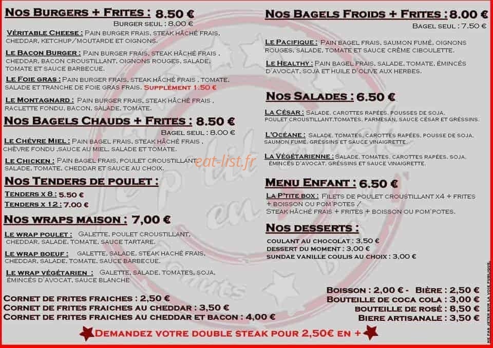Le p'tit truck en + — carte page 1