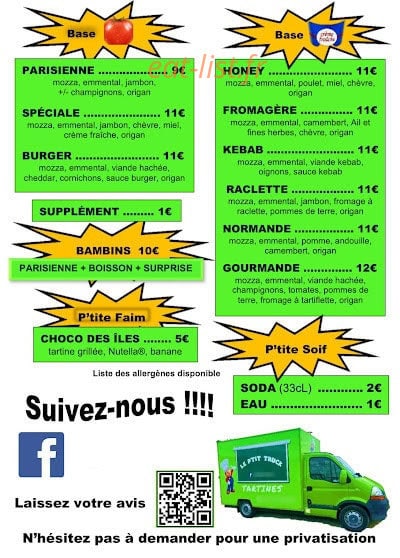 Le P’tit Truck — carte page 1