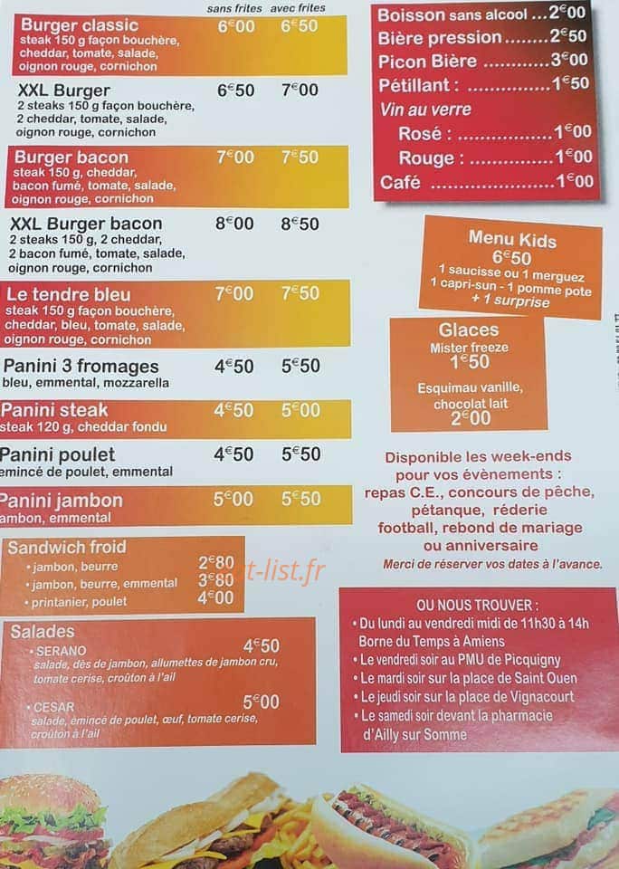 Le Palais de la Frite — carte page 2