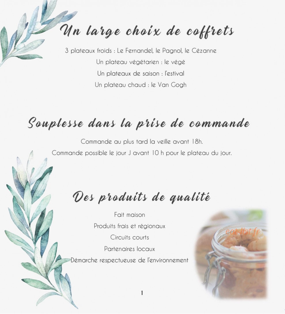 Le Panier à Salade — carte page 10