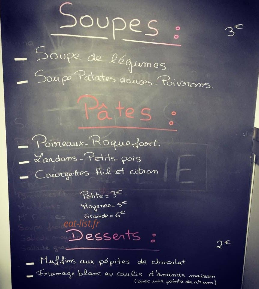 Le Patasoup — carte page 1