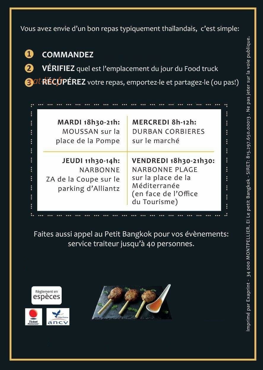 Le Petit Bangkok — carte page 4