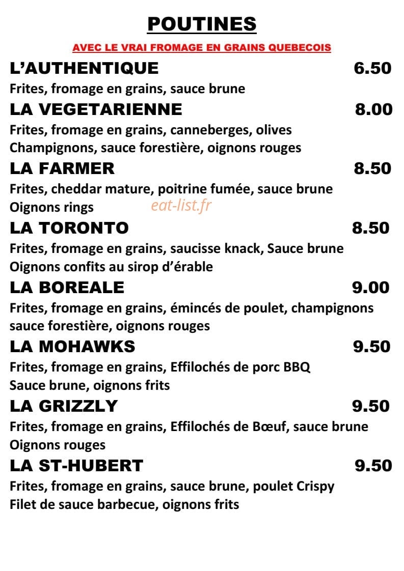 Le petit chalet Canadien — carte page 1