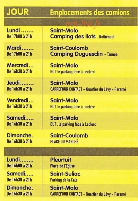 Le pizzaiolo — carte page 3