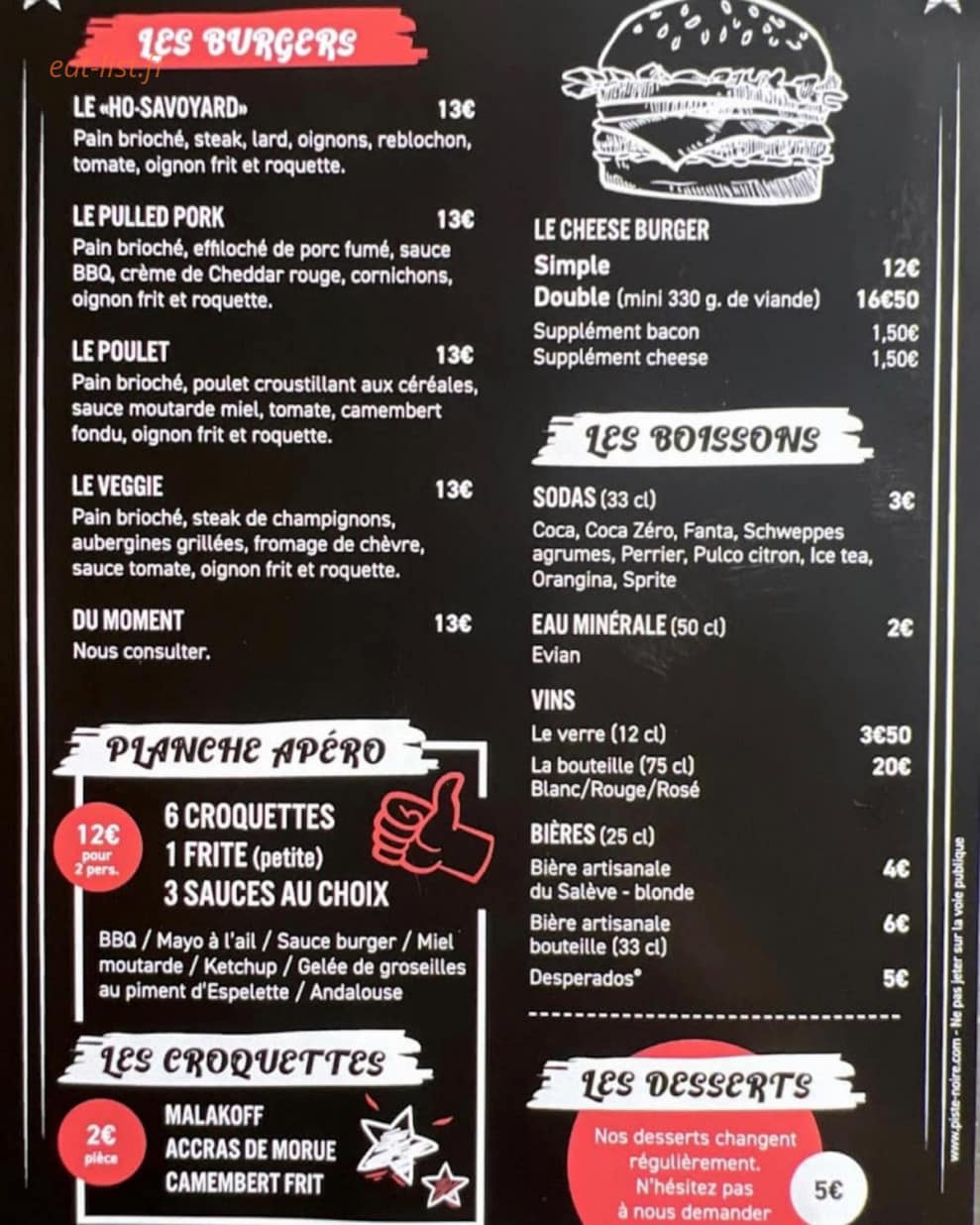 Le Pony by Street Frites — carte page 2
