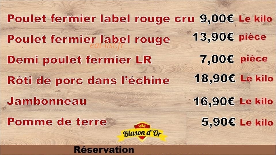 Le poulet d'eltofo — carte page 1