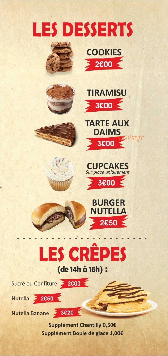 Le Poulet Peyrollais — carte page 4