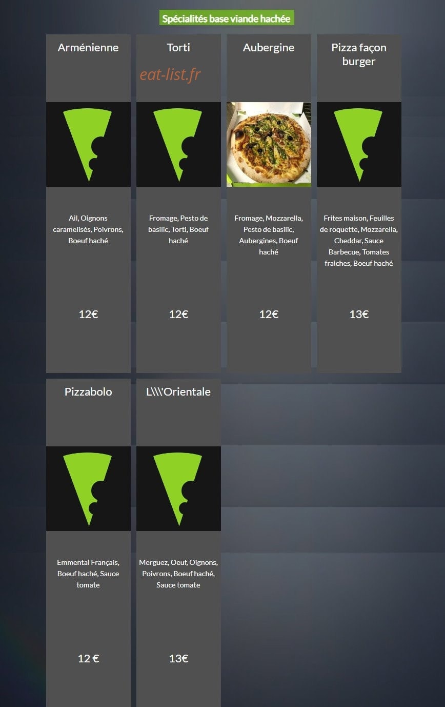 Le Quart à Pizza — carte page 5