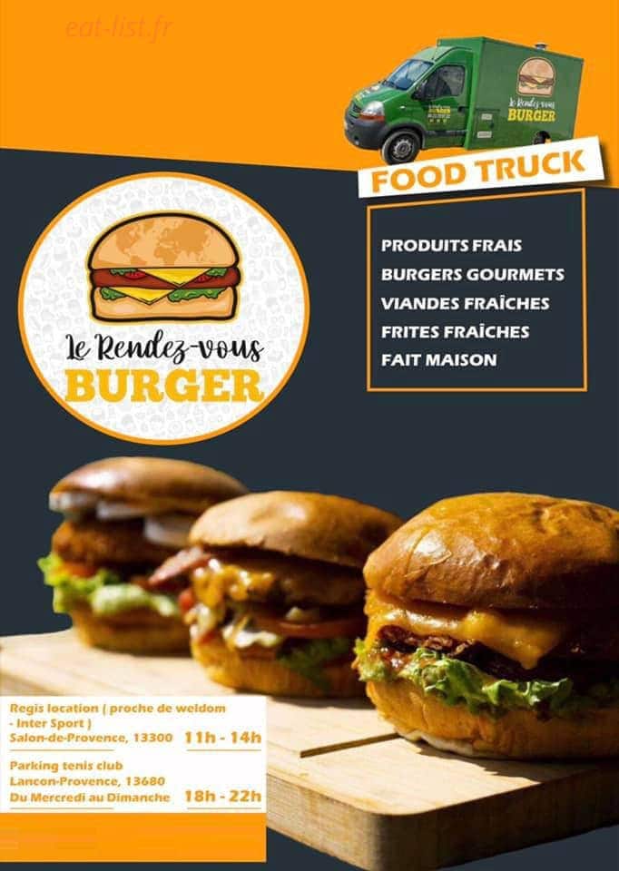 Le Rendez-vous Burger — carte page 1