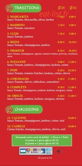 Le repas malin — carte page 1