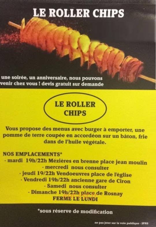 Le Roller Chips — carte page 1