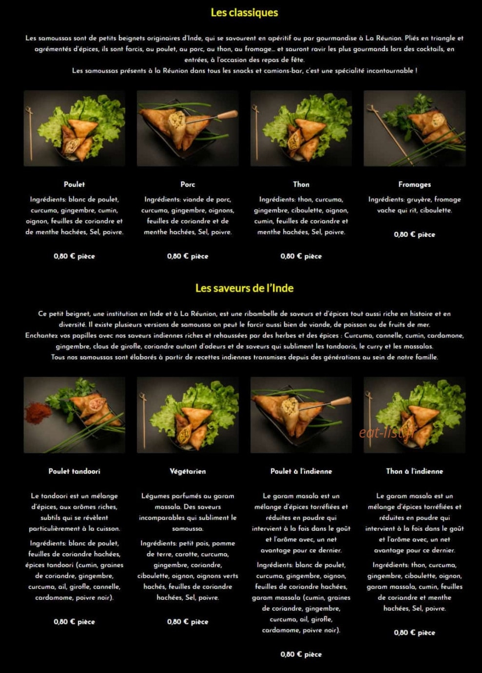 Le Rougail — carte page 7