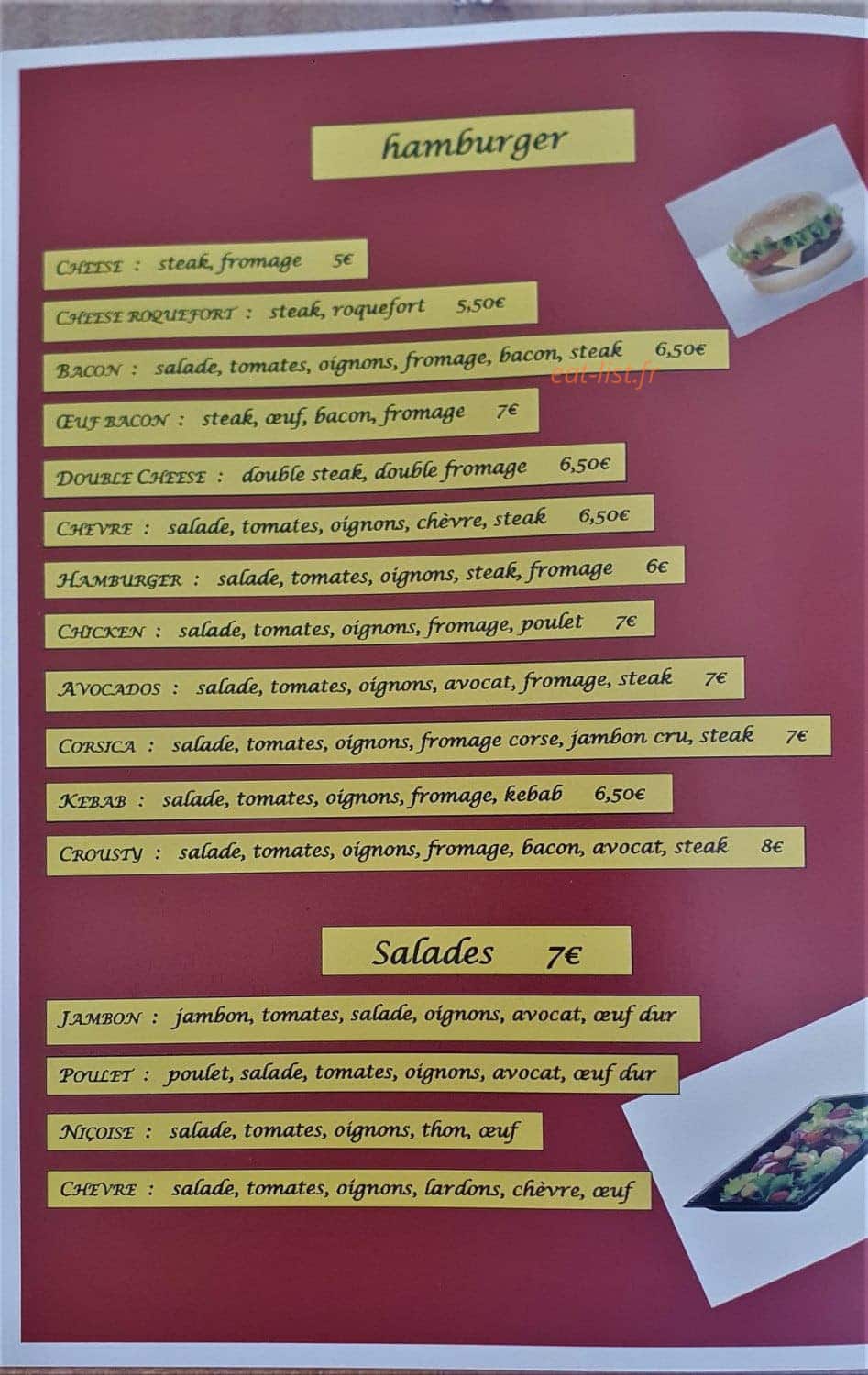 Le Snack N 4 — carte page 3