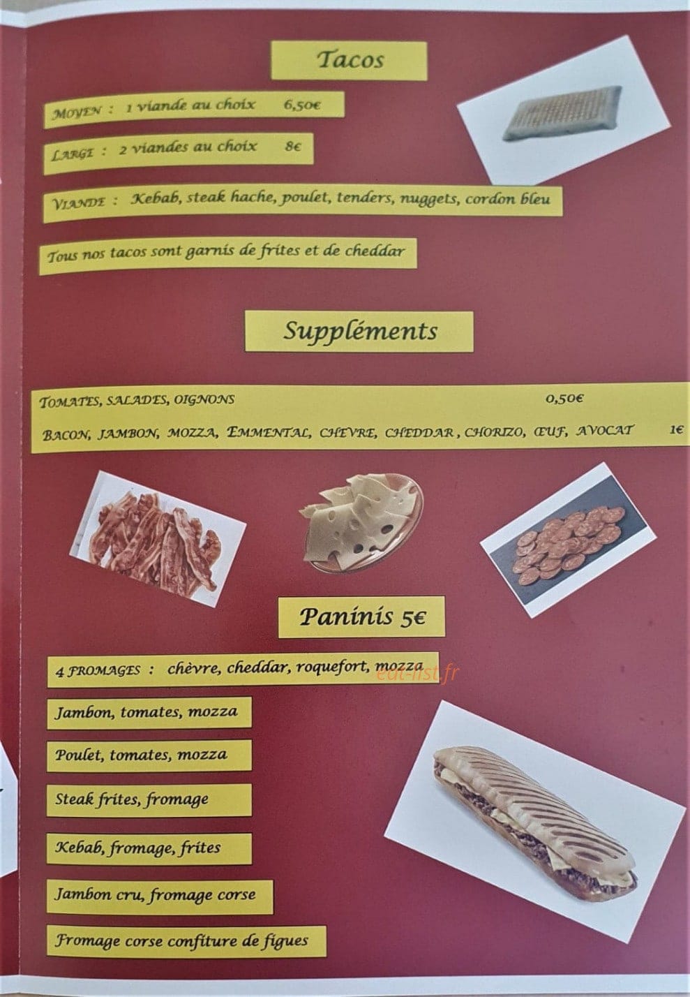 Le Snack N 4 — carte page 2