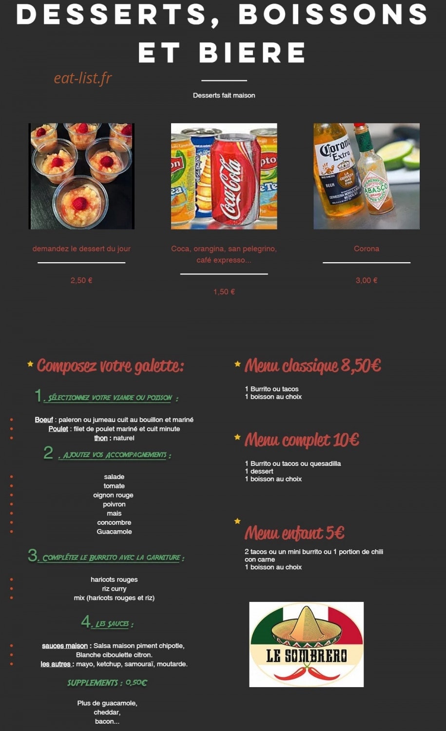 Le Sombrero — carte page 2