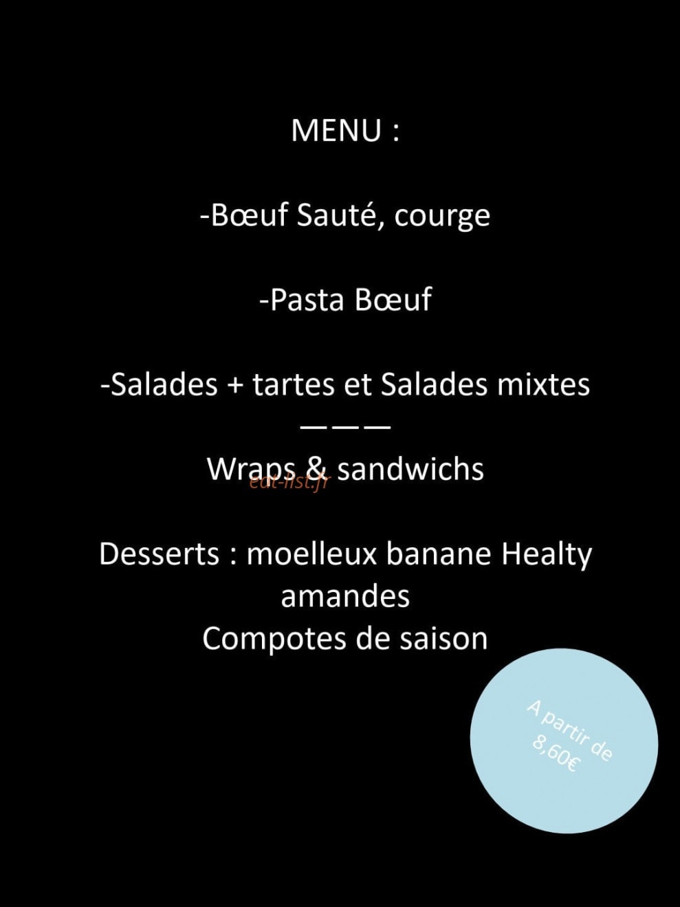 Le St Mart — carte page 1