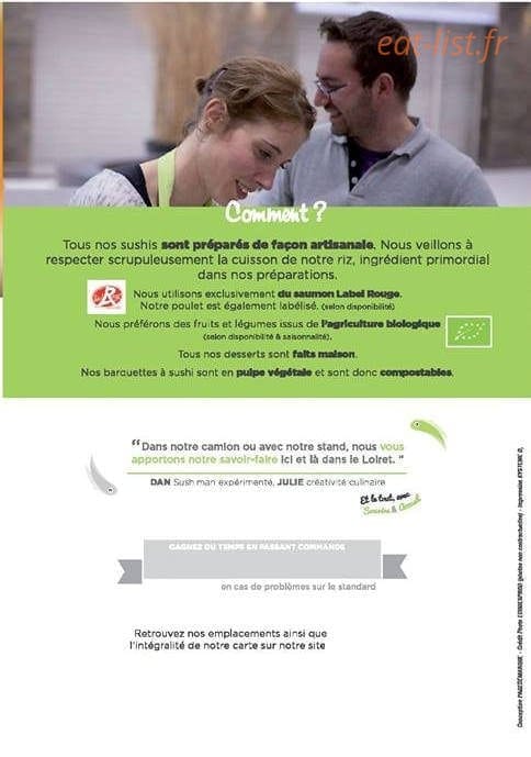 Le Sushi Volant — carte page 6