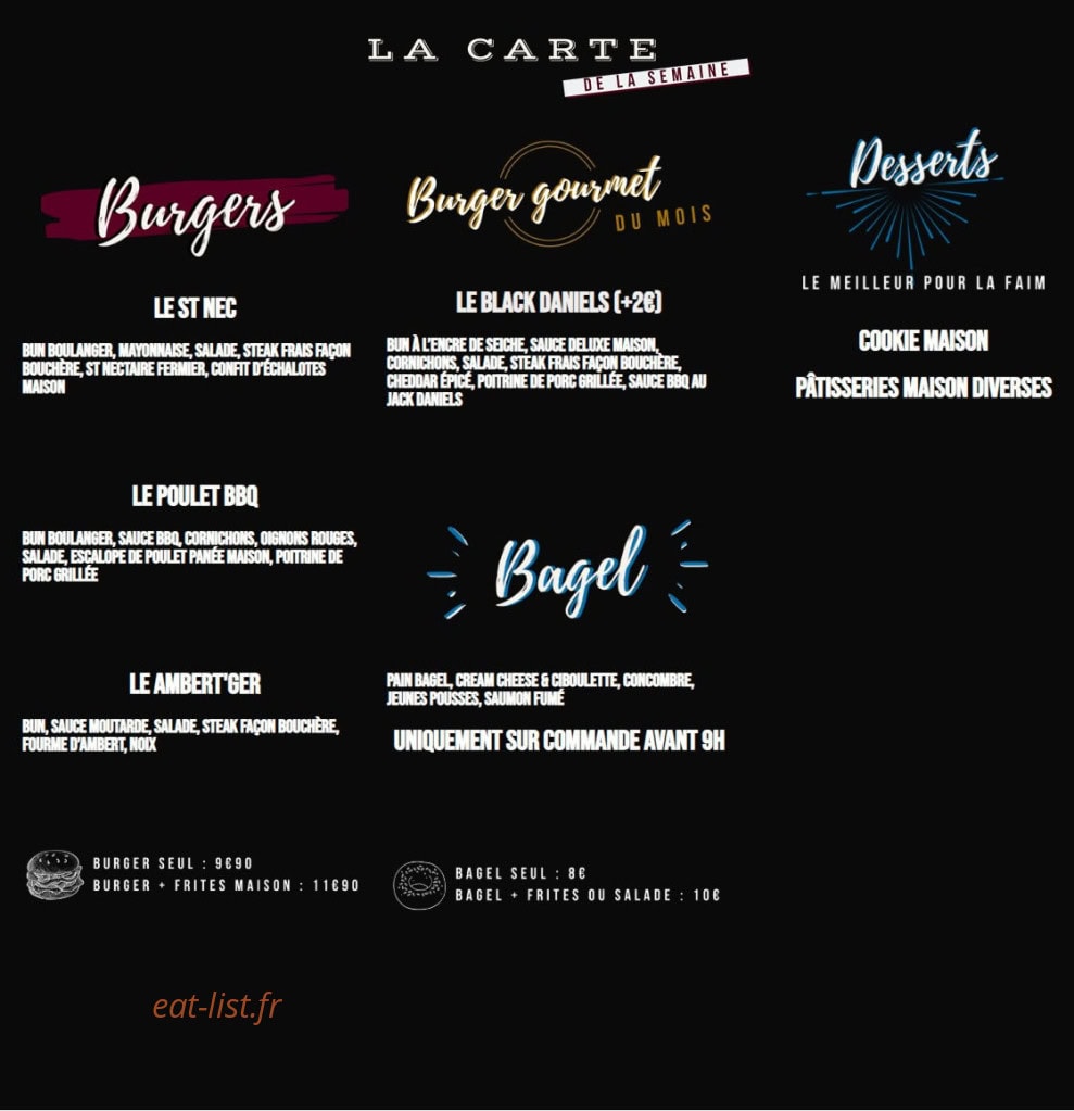 Le Taylor's — carte page 1