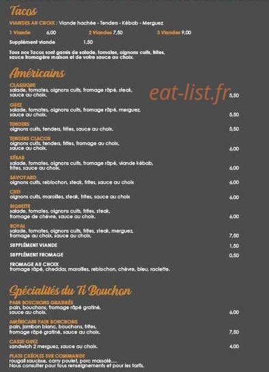 Le Ti Bouchon — carte page 2