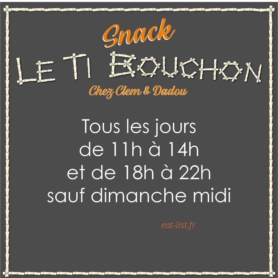 Le Ti Bouchon — carte page 1