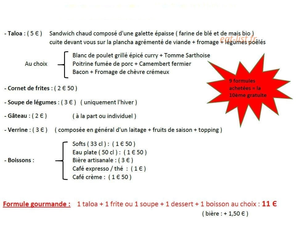 Le truc de valérie — carte page 1