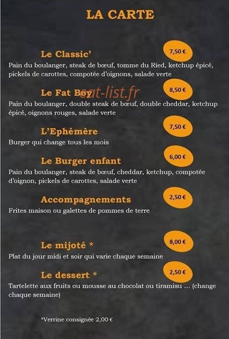 Le truck du terroir — carte page 1